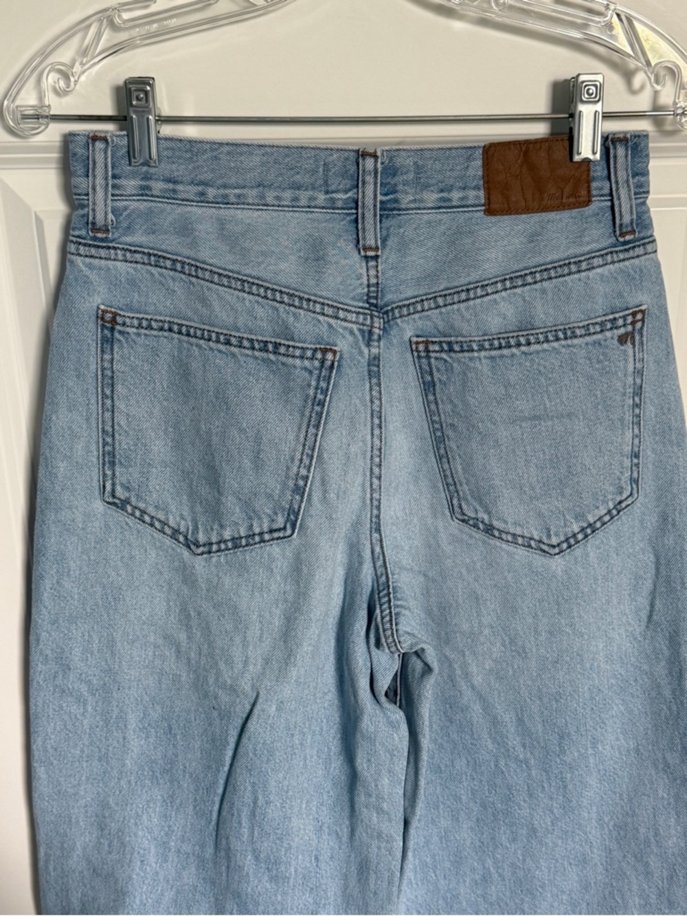 Madewell Ahern Wash Superwide-Leg Jeans Size 25 Denim 54940 - Picture 8 of 13